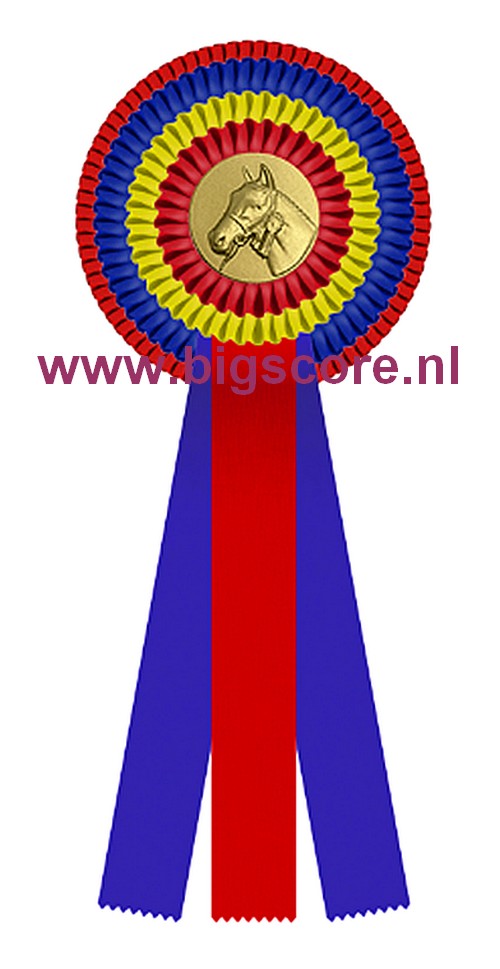 R 04 Multi 4-Ringsrozet Ø 15,5 L: 39,5 cm Blanco met optie Full-Colour logo Ø 50 mm